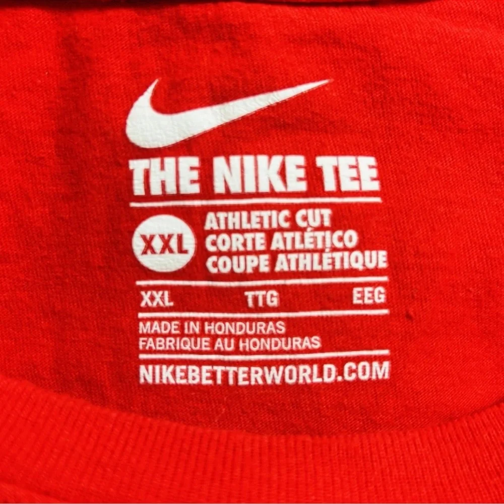 The Nike Tee Ohio State Buckeyes Shirt Mens XXL Red Short Sleeve Athletic Cut